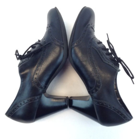 Eurostep 'Gabrielle' Black Retro Rockabilly Pin-up Heels - Picture 7 of 16